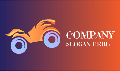 Yaratıcı Scooter Bisiklet Logosu