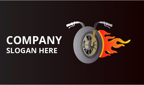 Uçan Yarış Pisti Tekerleği Bisiklet Logosu