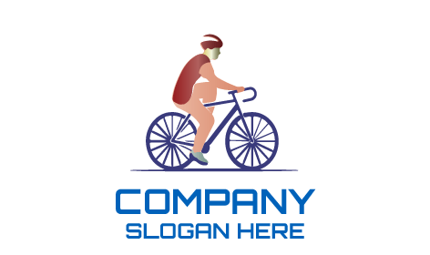 Minimalist Bisiklet Bisikleti Logosu