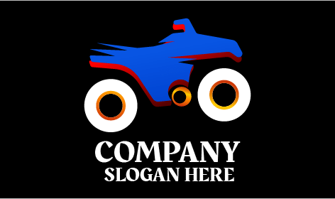 Basit Mavi Bisiklet Logosu