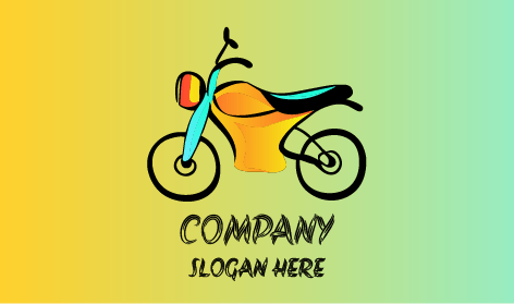 Dönen Stil Bisiklet Logosu