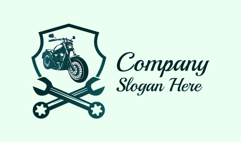 Logo Vibrante Della Bici A Forma Di Scudo