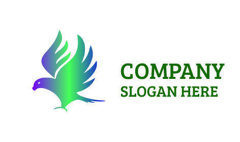 Aerodynamisches Vogel Logo