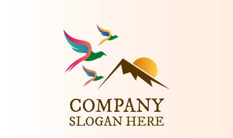 Logo Rumah Burung Yang Indah