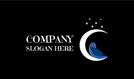Logo Crescent Sleeping Bird