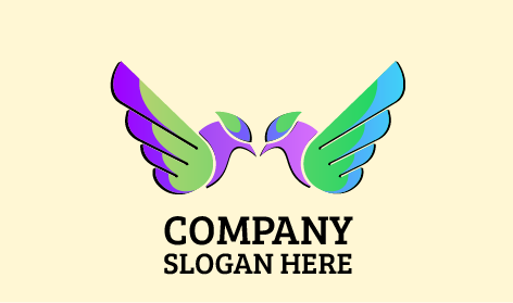 Logo Burung Kartun Ganda