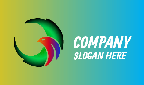 Logo D'oiseau Faucon Rouge Féroce