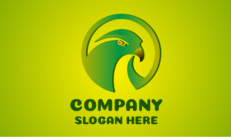 Logo Dell'uccello Falco Verde