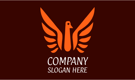 Logo Burung Menari Oranye