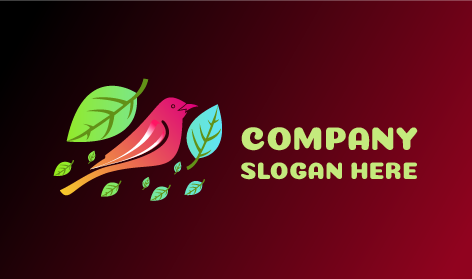 Logo Burung Pipit Merah Muda