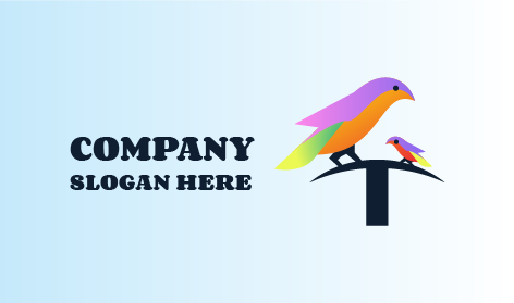 Logo Burung Origami Pelangi