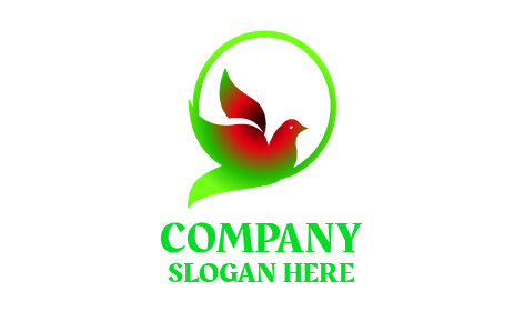 Logo Oiseau Pigeon Rouge