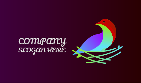 Logo Burung Kepala Miring