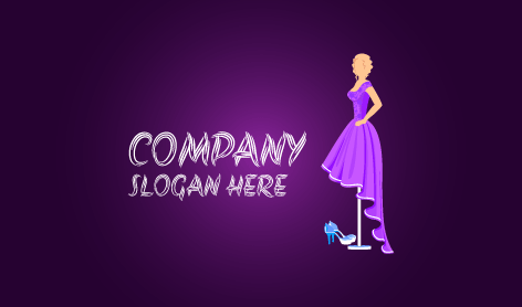 Manequim De Vestido Stand Boutique Logotipo