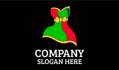 Vestido Midi Festivo Com Logotipo De Boutique On-Line