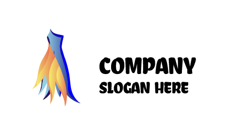 Logotipo Da Boutique De Vestido Peludo