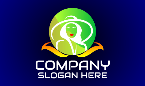 Logotipo Da Boutique De Silhueta Feminina Verde