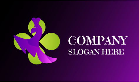 Logotipo Da Boutique De Vestidos De Noite Roxos