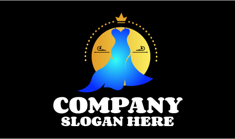 Logotipo De Boutique De Vestidos De Sirena Regia