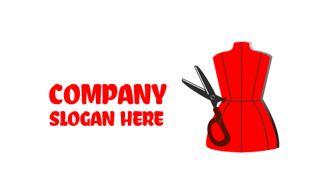 Costurando o Logotipo Da Boutique Do Vestido