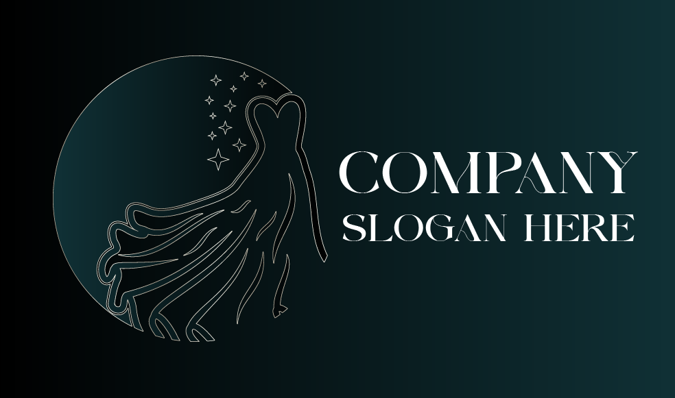 Logotipo Da Boutique De Vestidos Brilhantes