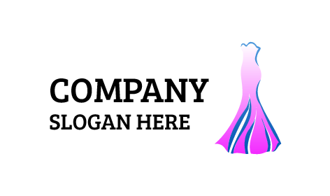 Logotipo Da Boutique Do Vestido De Trompete