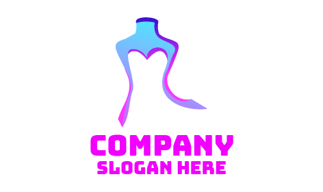 Logotipo Da Boutique De Vestido Branco