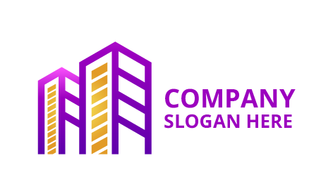 Purple Outline Builders Logo