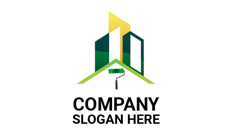 Logo Roller Paint Brush Builders