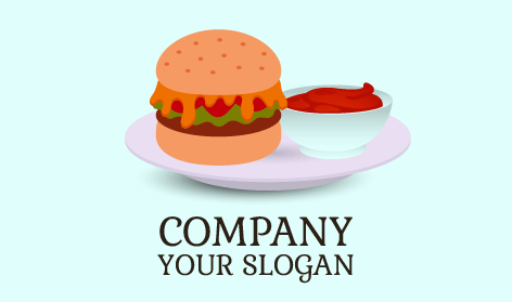 Logo De Sauce Burger Au Bœuf