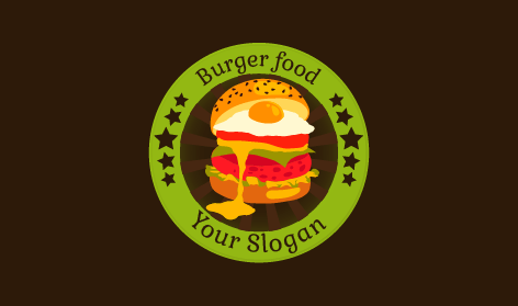 Logo Du Burger Aux Œufs Au Plat
