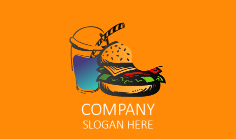 Hotty Burger Cafe Logo