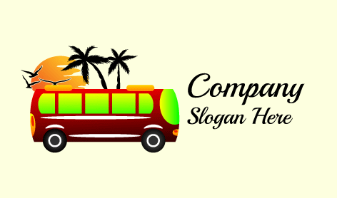 Beachy Summer Bus Logo