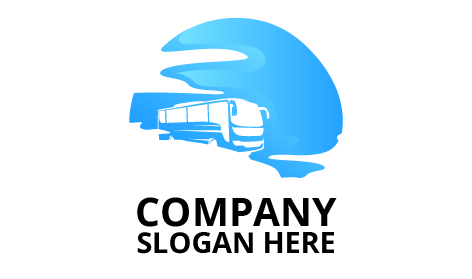 Logotipo Cautivador Del Aqua Bus
