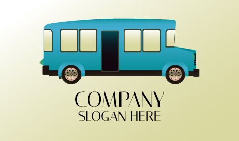 Classic Blue Bus Logo