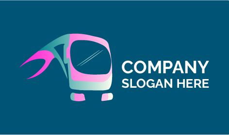 Glossy Bi Articulated Bus Logo