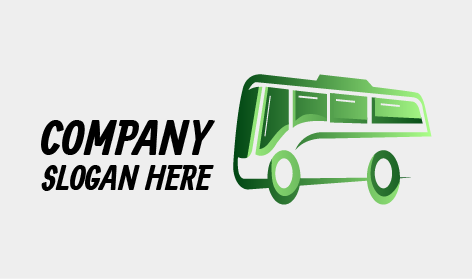 Luxurious Green Bus Logo