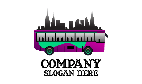 Modern City Bus Logo
