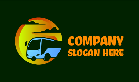 Sunshiny Coach Bus Logo