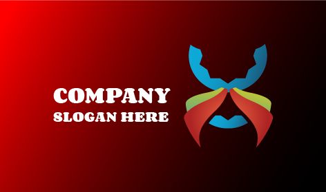 Colorful Butterfly Business Logo