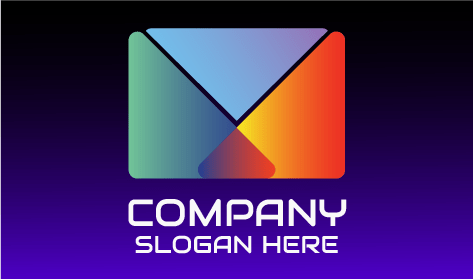 Glowing Envelope Business Logo