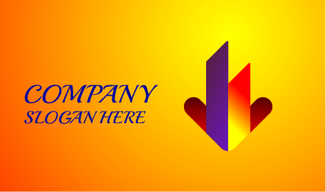 Logotipo De Empresa Con Flecha Invertida