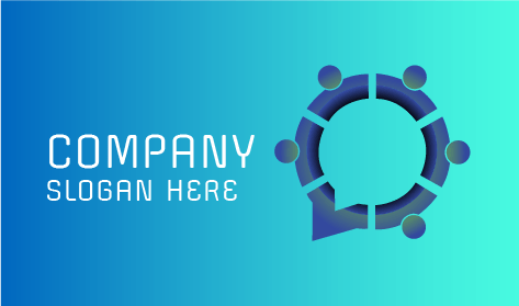 Logotipo De Empresa Con Icono De Messenger