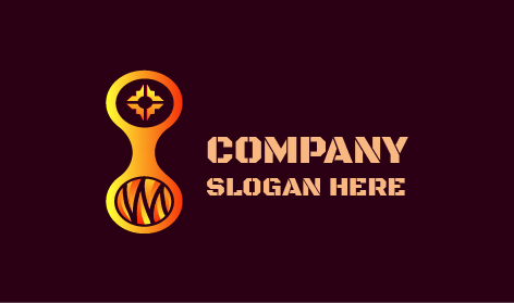 Logotipo De Empresa De Juegos De Color Naranja