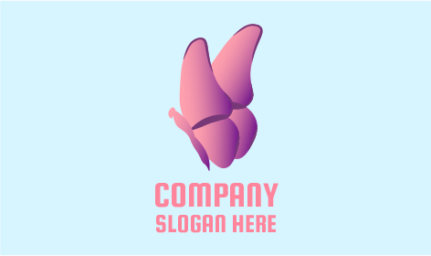 Candy Shade Butterfly Logo