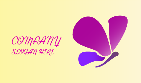 Logo Kupu-Kupu Berkelas Gratis