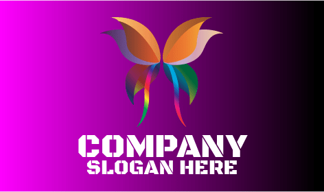 Floral Design Butterfly Logo