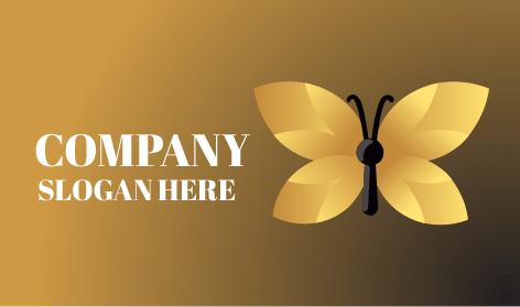 Altın Uçan Kelebek Logosu