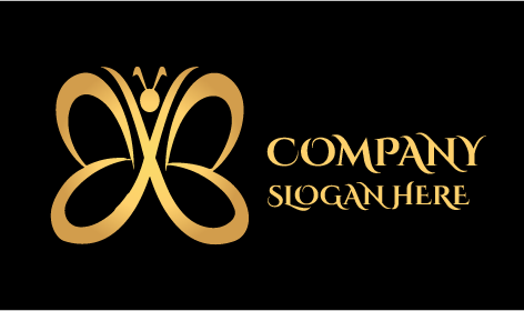 Logo Farfalla Nastro Dorato