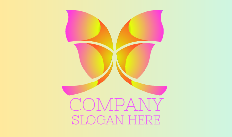 Kaleidoscope Butterfly Logo